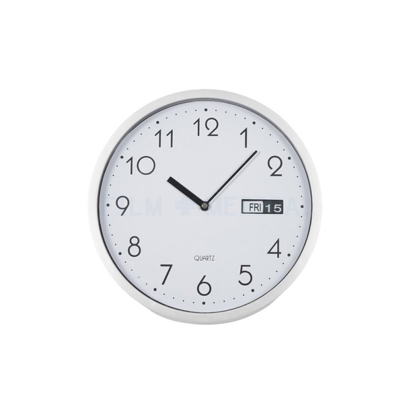 Silver Wall Clock